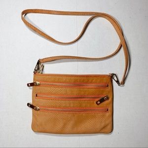 Rebecca Minkoff Orange Zipper Crossbody Bag